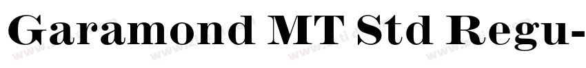 Garamond MT Std Regu字体转换